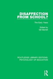 Disaffection from School?: The Early Years book cover
