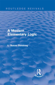 Routledge Revivals: A Modern Elementary Logic (1952) book cover