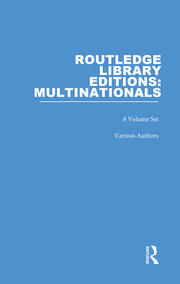 Routledge Library Editions: Multinationals book cover