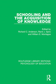 Schooling and the Acquisition of Knowledge book cover