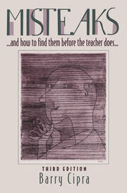 Misteaks. . . and how to find them before the teacher does. . .: A Calculus Supplement, 3rd Edition book cover