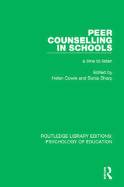 Peer Counselling in Schools: A Time to Listen book cover