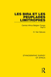 Les Bira et les Peuplades Limitrophes: Central Africa Belgian Congo Part II book cover