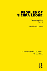 Peoples of Sierra Leone: Western Africa Part II book cover