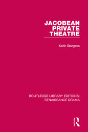 Jacobean Private Theatre book cover