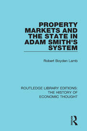 Property Markets and the State in Adam Smith's System book cover