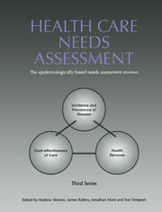 Health Care Needs Assessment: The Epidemiologically Based Needs Assessment Reviews, v. 2, First Series book cover