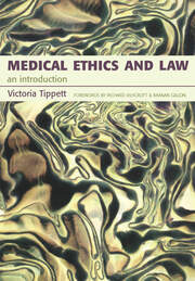 Medical Ethics And Law: An Introduction book cover