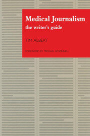 Medical Journalism: The Writer's Guide book cover