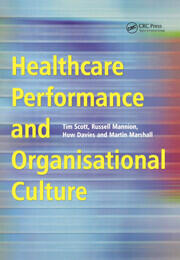 Healthcare Performance and Organisational Culture book cover