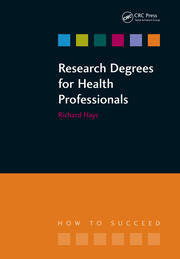 Research Degrees for Health Professionals book cover