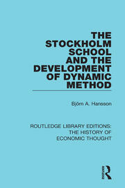 The Stockholm School and the Development of Dynamic Method book cover
