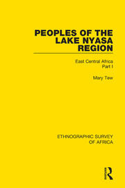 Peoples of the Lake Nyasa Region: East Central Africa Part I book cover