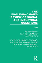 The Englishwoman's Review of Social and Industrial Questions: 1899 book cover