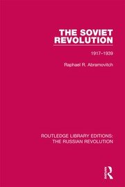 The Soviet Revolution: 1917-1938 book cover