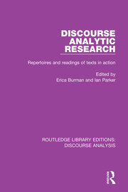 Discourse Analytic Research: Repertoires and readings of texts in action book cover