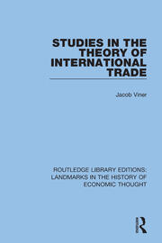 Studies in the Theory of International Trade book cover