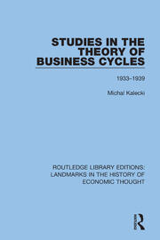 Studies in the Theory of Business Cycles: 1933-1939 book cover