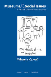 Where is Queer?: Museums & Social Issues 3:1 Thematic Issue book cover