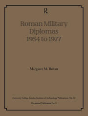 Roman Military Diplomas 1954 to 1977 book cover