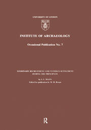 Legionary Recruitment and Veteran Settlement During the Principate book cover