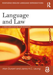 Language and Law: A resource book for students book cover