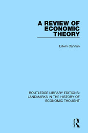 A Review of Economic Theory book cover