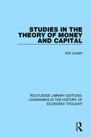 Studies in the Theory of Money and Capital book cover