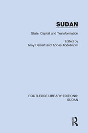 Sudan: State, Capital and Transformation book cover