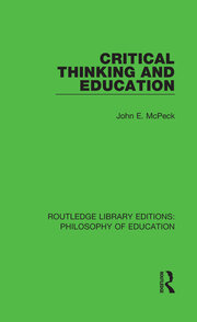 Critical Thinking and Education book cover
