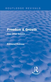 Freedom & Growth (Routledge Revivals): And Other Essays book cover