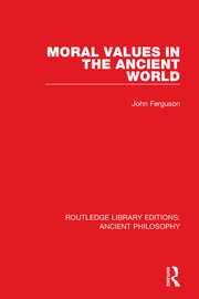 Moral Values in the Ancient World book cover