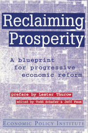 Reclaiming Prosperity: Blueprint for Progressive Economic Policy book cover