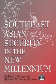 Southeast Asian Security in the New Millennium book cover