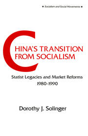 China's Transition from Socialism?: Statist Legacies and Market Reforms, 1980-90 book cover