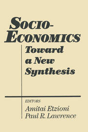 Socio-economics: Toward a New Synthesis book cover