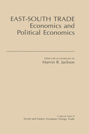East-South Trade: Economics and Political Economies book cover