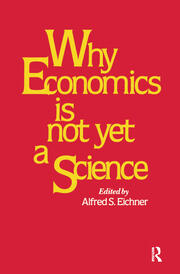 Why Economics is Not Yet a Science book cover