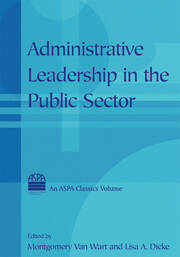 Administrative Leadership in the Public Sector book cover