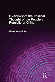 Dictionary of the Political Thought of the People's Republic of China book cover