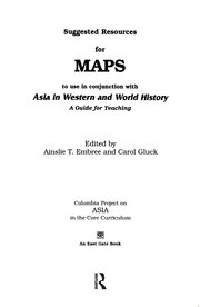 Suggested Resources for Maps to Use in Conjunction with Asia in Western and World History book cover