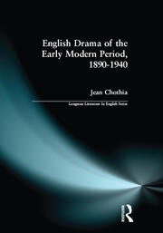 English Drama of the Early Modern Period 1890-1940 book cover