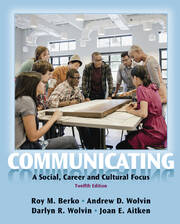 Communicating: A Social, Career, and Cultural Focus book cover