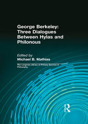 George Berkeley: Three Dialogues Between Hylas and Philonous (Longman Library of Primary Sources in Philosophy) book cover