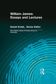 William James: Essays and Lectures book cover