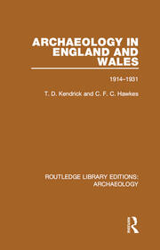 Archaeology in England and Wales 1914 - 1931 book cover