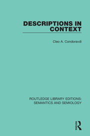 Descriptions in Context book cover