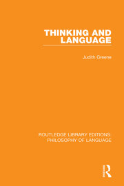 Thinking and Language book cover