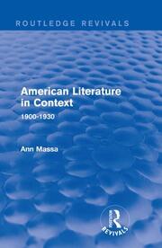 American Literature in Context: 1900-1930 book cover
