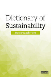 Dictionary of Sustainability book cover